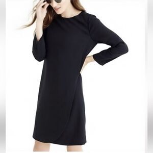 J.Crew Forest Green Shift Midi Dress Womens Size 6